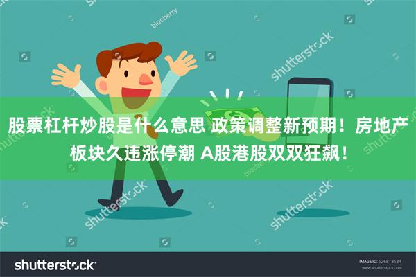 股票杠杆炒股是什么意思 政策调整新预期！房地产板块久违涨停潮 A股港股双双狂飙！