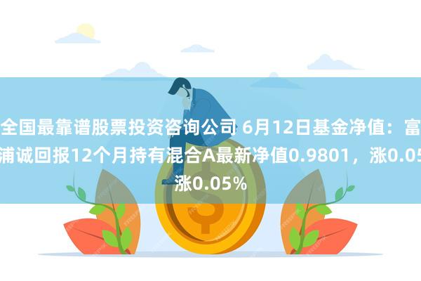 全国最靠谱股票投资咨询公司 6月12日基金净值：富国浦诚回报12个月持有混合A最新净值0.9801，涨0.05%