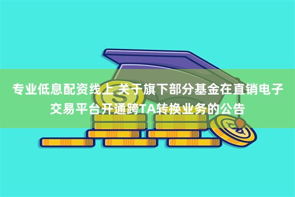 专业低息配资线上 关于旗下部分基金在直销电子交易平台开通跨TA转换业务的公告