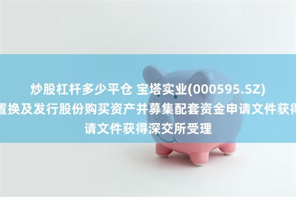 炒股杠杆多少平仓 宝塔实业(000595.SZ)：重大资产置换及发行股份购买资产并募集配套资金申请文件获得深交所受理