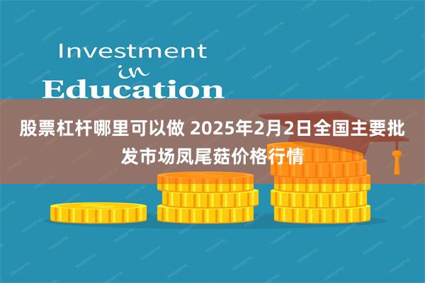 股票杠杆哪里可以做 2025年2月2日全国主要批发市场凤尾菇价格行情